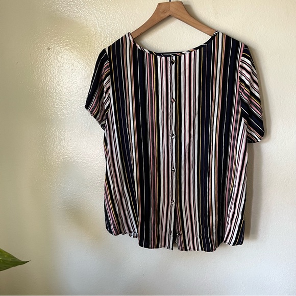 Torrid | Abbey Striped Slub Top - Picture 6 of 7